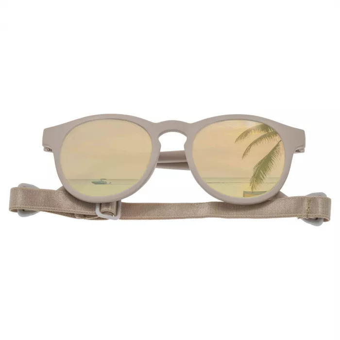 Ochelari de soare pentru bebelusi cu curea ajustabila - Hawaii Beige - Dooky