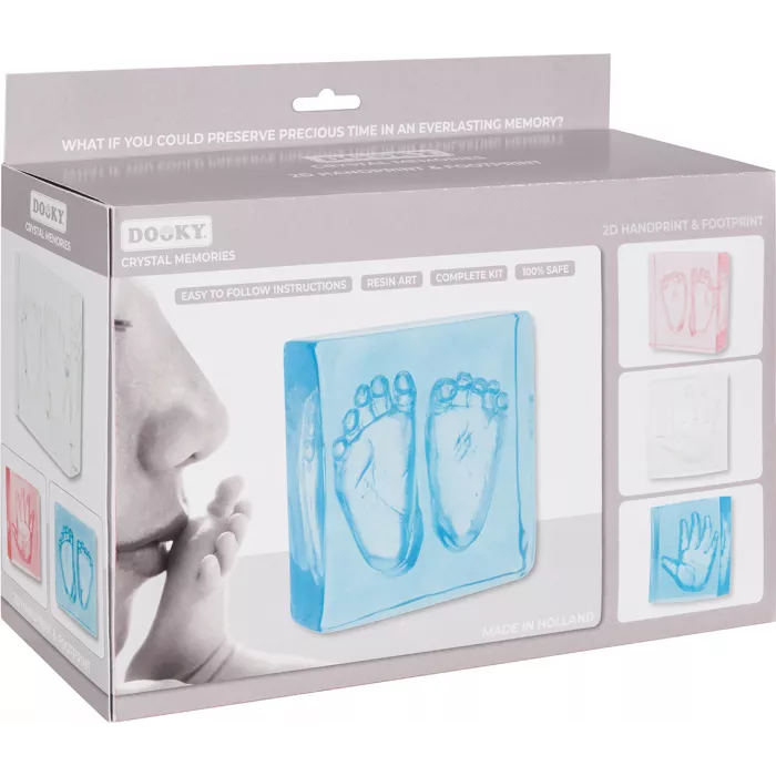 Kit amprenta 2D pentru bebelusi - Hand & Footprint - Dooky