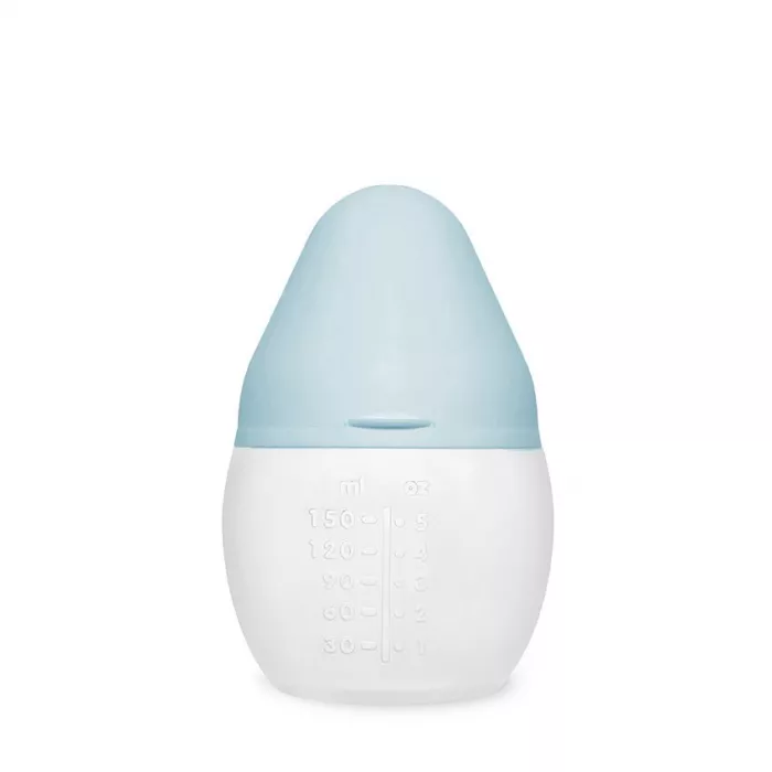 Biberon din silicon 150 ml - Blue Pale - Elhée