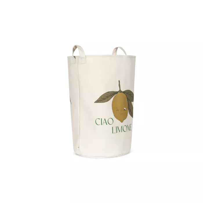 Cos de depozitare din bumbac organic - set 2 bucati - CIAO LIMONE - Konges Sløjd