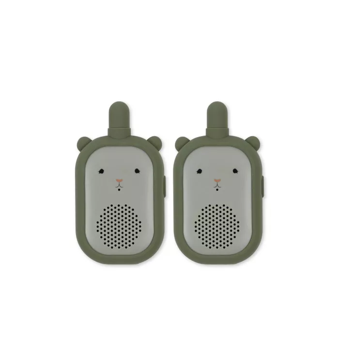 Set de walkie talkie din silicon - URSULET - OLIVINE - Konges Sløjd