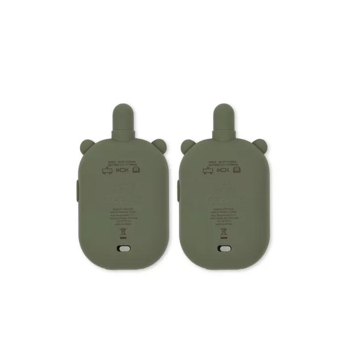 Set de walkie talkie din silicon - URSULET - OLIVINE - Konges Sløjd