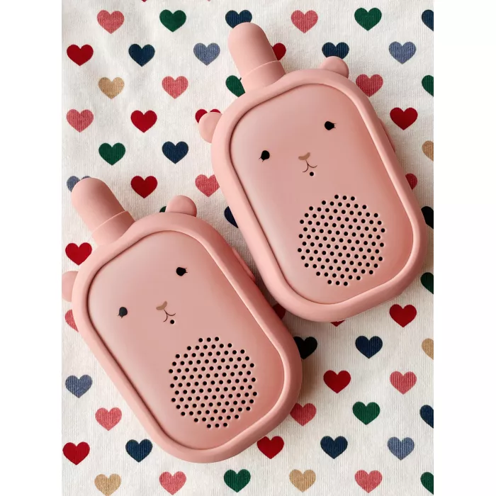 Set de walkie talkie din silicon - URSULET - RASPBERRY - Konges Sløjd