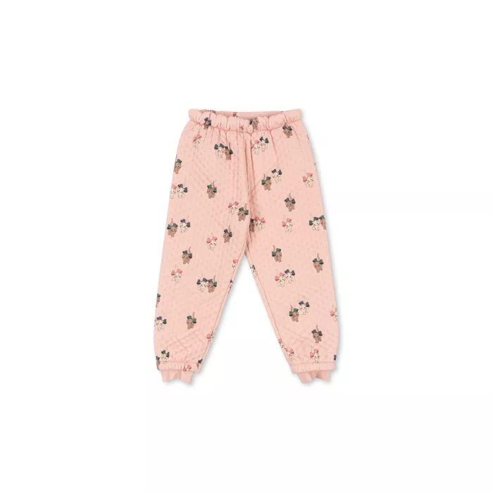 Pantaloni termo pentru copii - BOW KITTY PINK - Konges Sløjd