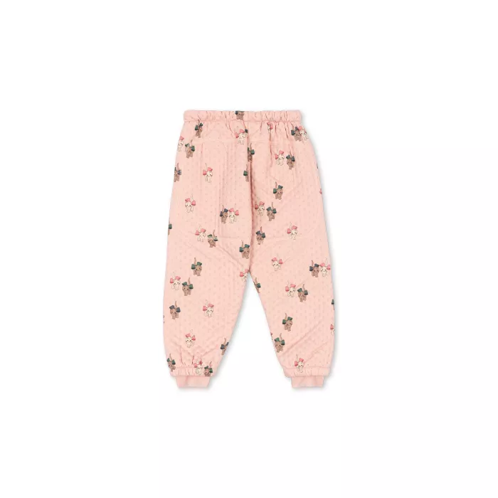 Pantaloni termo pentru copii - BOW KITTY PINK - Konges Sløjd