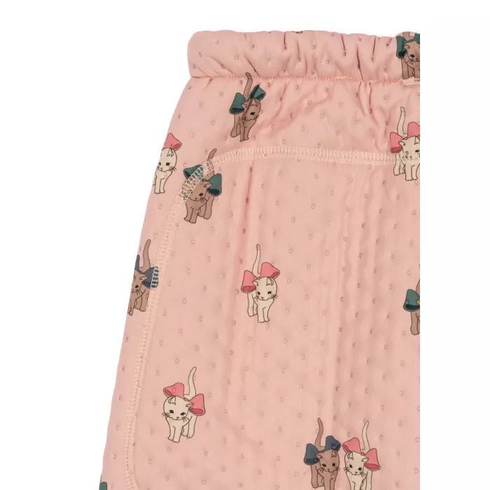 Pantaloni termo pentru copii - BOW KITTY PINK - Konges Sløjd