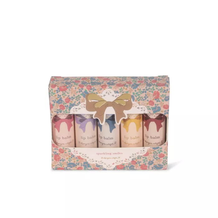 Balsam pentru buze cu glitter - set 5 bucati - Konges Sløjd