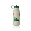 Sticla termos din otel inoxidabil - 350 ml - Falk - Dinosaurs / Mist - Liewood