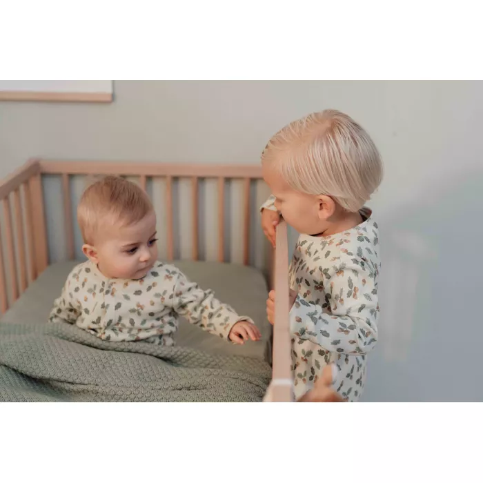 Pijama din bumbac organic - Forest Leaves - Little Dutch