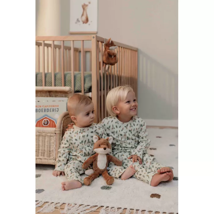 Pijama din bumbac organic - Forest Leaves - Little Dutch