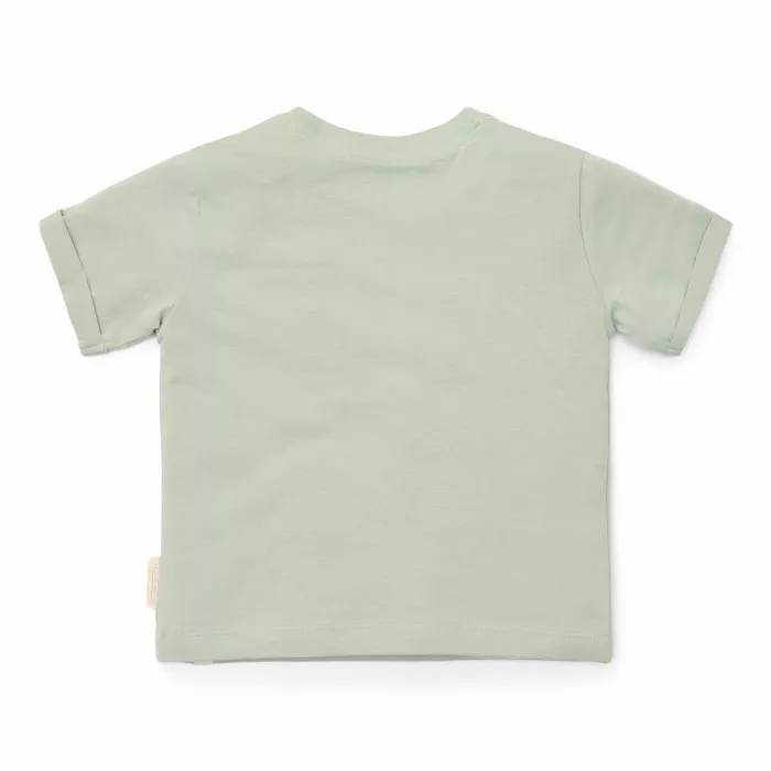 Tricou din bumbac organic - Forest Mint - Forest Friends - Little Dutch