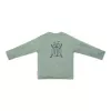 Bluza din bumbac organic - Forest Green - Forest Friends - Little Dutch