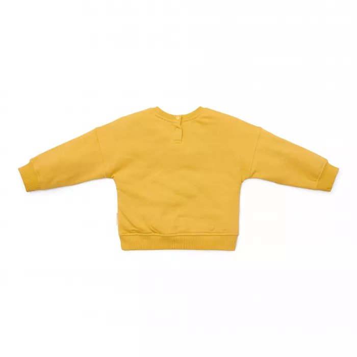 Bluza cu maneca lunga din bumbac organic- Mustard Yellow - Little Dutch