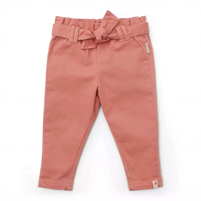 Pantaloni din bumbac organic - Warm Rose - Little Farm - Little Dutch