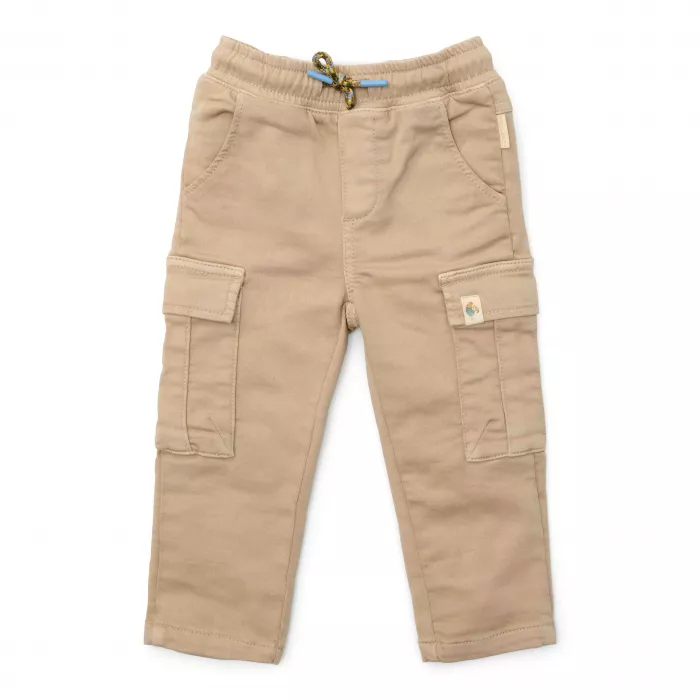 Pantaloni din bumbac - Sand - Little Farm - Little Dutch