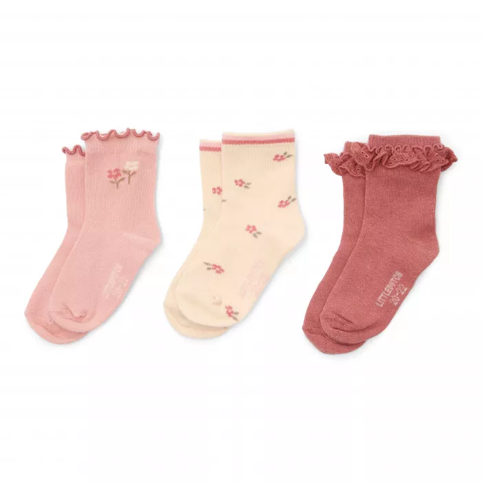 Sosete - set 3 perechi - Multi girls - Little Dutch