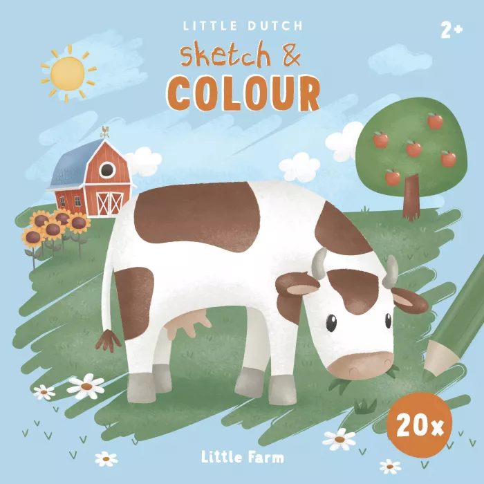 Carte de colorat - Little Farm - Little Dutch