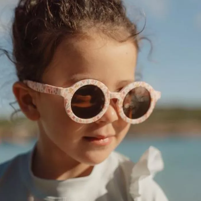 Ochelari de soare pentru copii cu protectie UV400 - Ocean Dreams Pink - Little Dutch