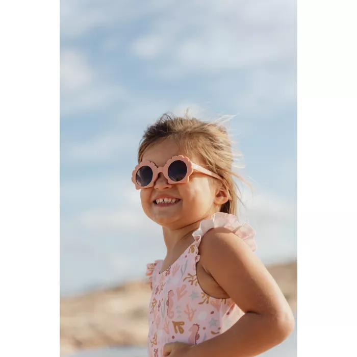 Ochelari de soare pentru copii cu protectie UV400 - Shell Pink - Little Dutch