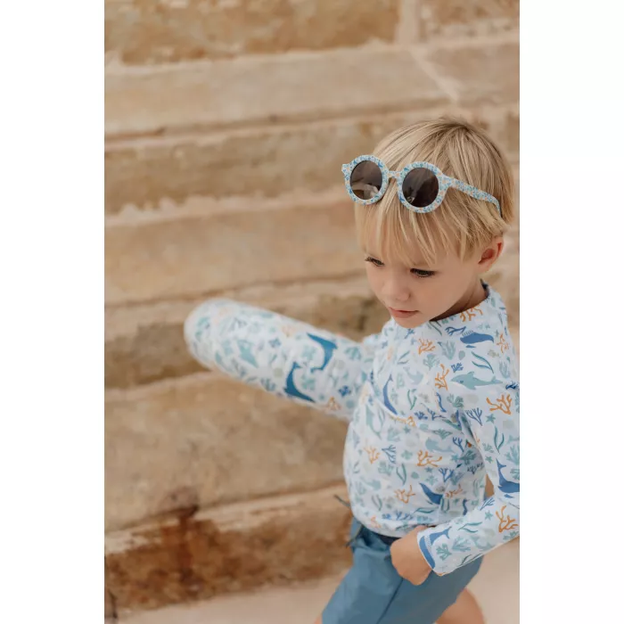 Ochelari de soare pentru copii cu protectie UV400 - Ocean Dreams Blue - Little Dutch
