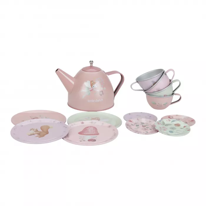 Set metalic pentru ceai - Fairy Garden - Little Dutch