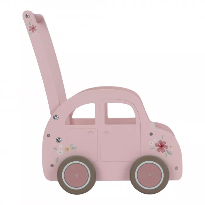 Antemergator/Premergator din lemn - Mini-van - Pink - Little Dutch