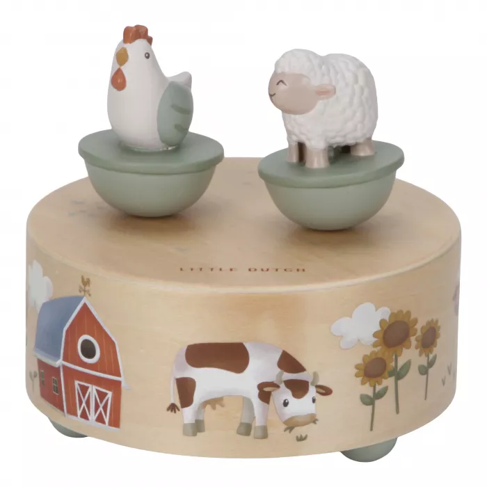 Cutie muzicala din lemn FSC - Little Farm - Little Dutch