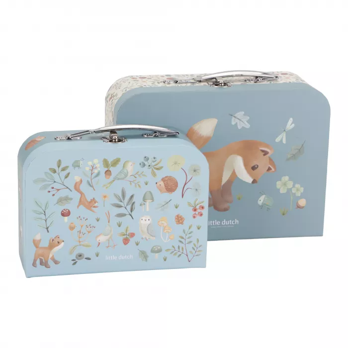 Valiza decorativa - set 2 bucati - Forest Friends - Little Dutch