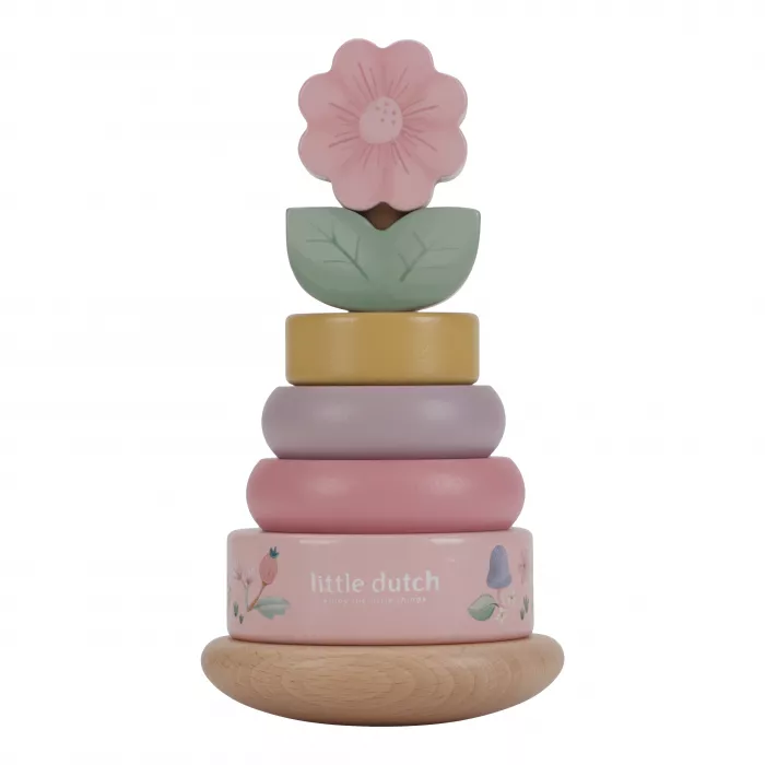 Jucarie din lemn FSC pentru stivuire - Fairy Garden - Little Dutch