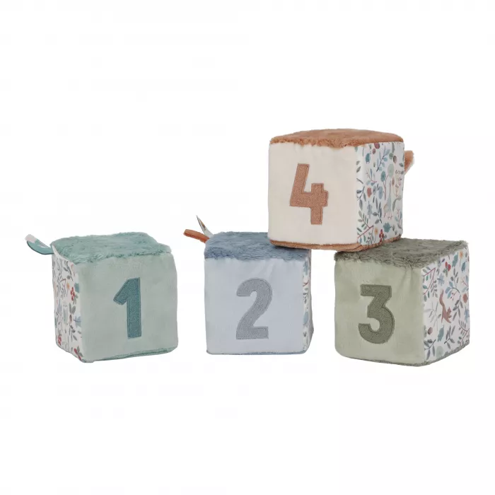 Set de 4 cuburi senzoriale pentru bebelusi - Forest Friends - Little Dutch