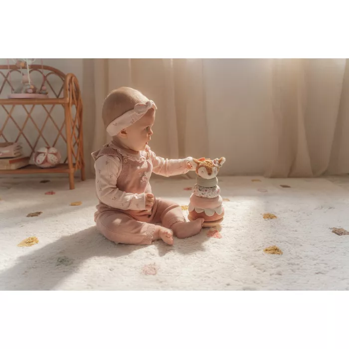 Jucarie din lemn FSC si textil pentru stivuire - Fairy Garden - Little Dutch