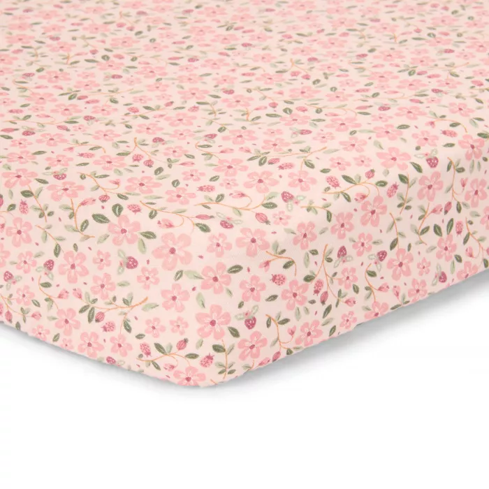 Cearsaf cu elastic - Fairy Floral - 70 x 140/150 cm - Little Dutch