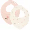 Baveta bandana dublata din bumbac organic - set 2 bucati - Fairy Blossom / Blossom - Little Dutch