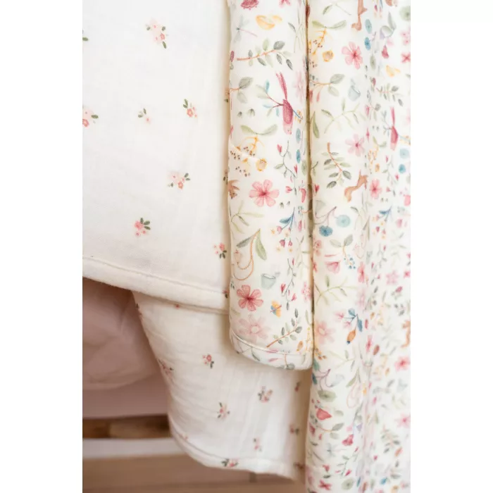 Muselina din bumbac organic - 120 x 120 cm - Fairy Blossom - Little Dutch