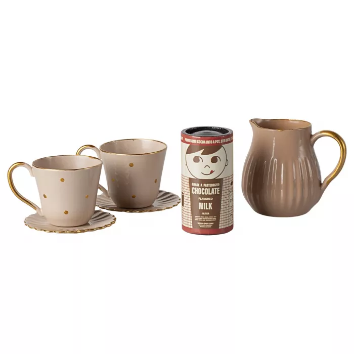 Miniaturi casuta de papusi - Hot chocolate set - Maileg