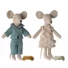 Jucarie textila - MOM AND DAD MICE IN CIGARBOX - Maileg