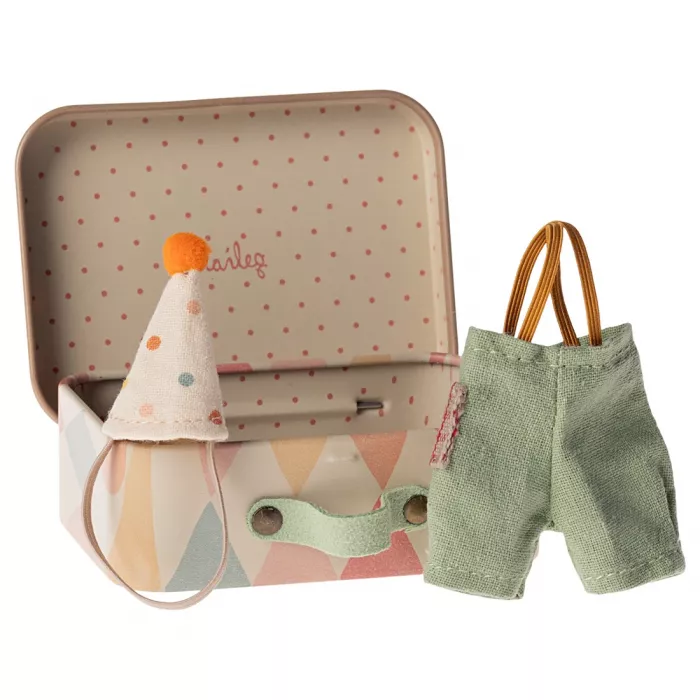 Accesorii - Clown clothes in suitcase - Little Brother - Maileg