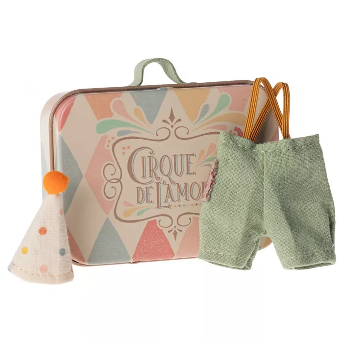 Accesorii - Clown clothes in suitcase - Little Brother - Maileg