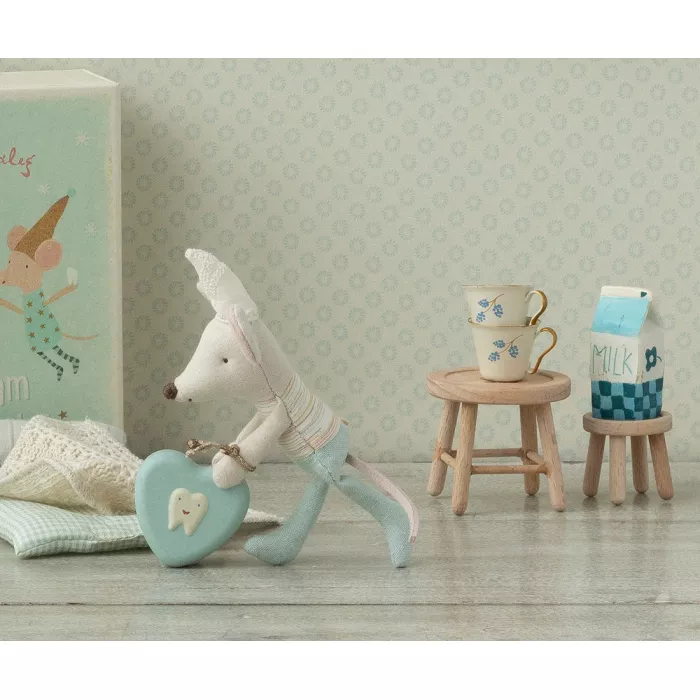 Jucarie textila - TOOTH FAIRY MOUSE IN MATCHBOX - LITTLE BROTHER - Maileg