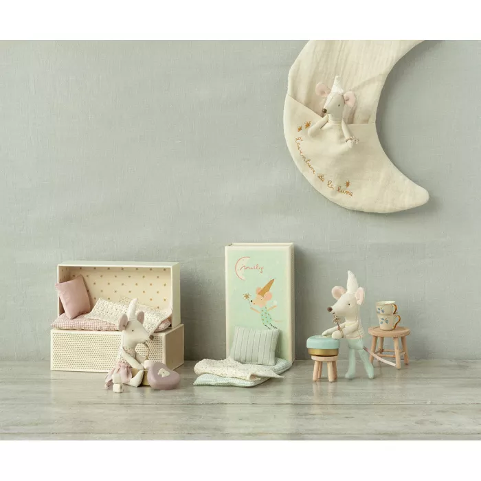 Jucarie textila - TOOTH FAIRY MOUSE IN MATCHBOX - LITTLE BROTHER - Maileg