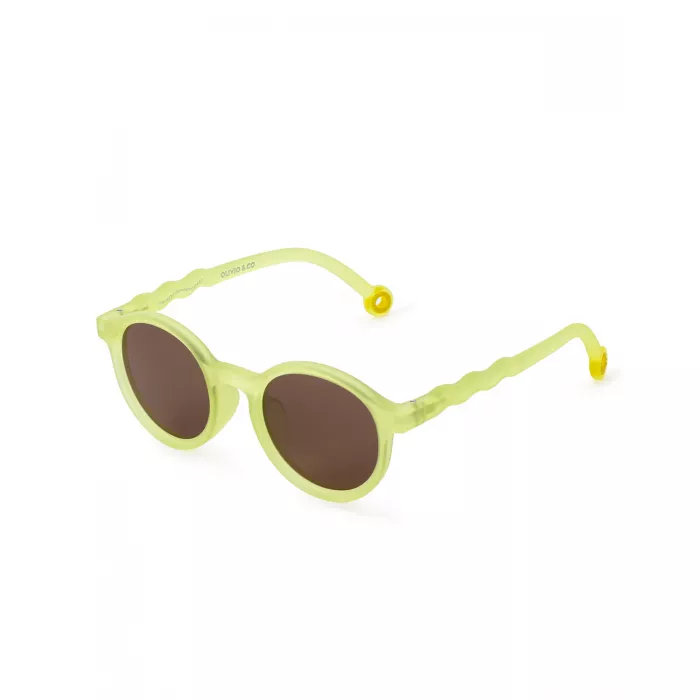 Ochelari de soare cu lentile polarizate - 3-5 ani - Citrus Garden - Lime Green - Olivio & Co